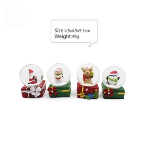 Luxury <b>Christmas</b> Ornament Resin Crafts Snowball <b>Musical</b> Custom Souvenirs <b>Snow</b> <b>Globe</b> Water <b>Globe</b> Handmade Led Lights - Product Image 2