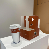 Boîte à café pliée personnalisée avec poignée