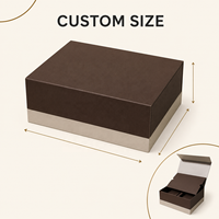 Boîte cadeau rigide personnalisée à couvercle articulé avec insert en papier imprimé pour parfums, thé et coffrets cadeaux d'affaires