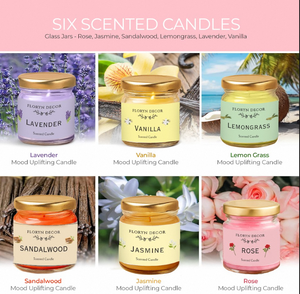 Wholesale Aromatherapy Uplifting Scented Jar <b>Candle</b> <b>Gift</b> <b>Set</b> of 6 Premium Fragrance <b>Candles</b> for Home Decor Relaxation and <b>Gifts</b> - Product Image 3