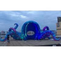 Poulpe gonflable personnalisé, modèle de cabine pour DJ, décoration, personnalisé