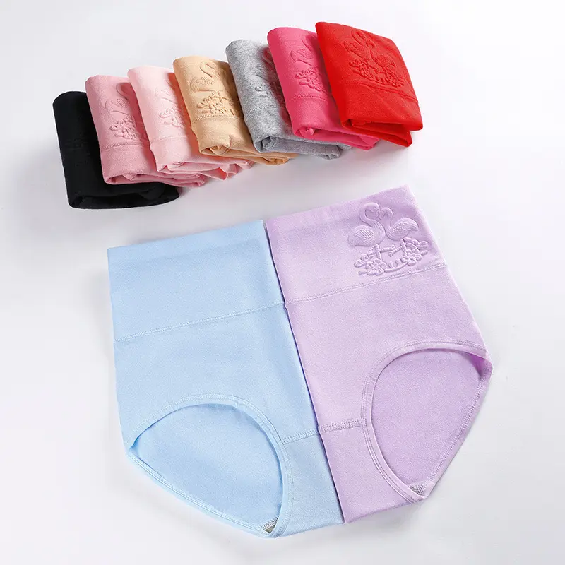 Cotton High Waist Women Panties Large Size Underwear Postpartum Abdominal Retraction Slim Briefs
