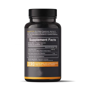 Suplemen Maca Berkualitas Tinggi Bersertifikat untuk Pria Wanita, <span class=keywords><strong>Ginseng</strong></span> Ashwagandha, Energi, Imunitas, Kapsul Akar Maca Dewasa, Grade Makanan - Product Image 4