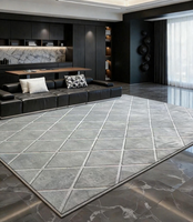 Tapis d'usine personnalisés, design moderne, luxe, hôtel étoilé, hall, mur à mur, antidérapant, gaufré, polyester, latex, usage domestique, tapis de 4 m