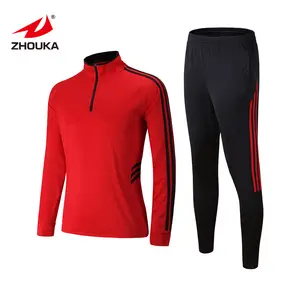 Modieuze Custom Rode Sportkleding Zweet Pak Velours Custom Sweatsuit Jogging Trainingspak Voor Mannen