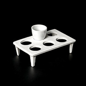 Support à creusets en céramique à 6 trous, support à creusets en porcelaine de Tangshan, support à creusets de 30 ml, support à creusets à 9 trous, support à creusets de laboratoire de 50 ml - Product Image 5