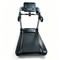 Tapis roulant commercial avec écran LED, vitesse 1-22 km/h, inclinaison 0-15 %, robuste, pour salle de sport, course à pied, sans fil, portable, fabrication CE OEM