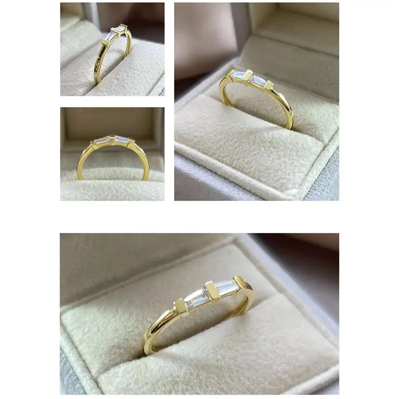 Elegante anello in oro reale 18 carati con diamante giallo gioielli anello nuziale per fidanzamento donna