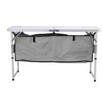 Table de camping réglable en hauteur pour l'extérieur, table de pique-nique pliable portable avec sac de rangement isotherme, mobilier d'extérieur pliable pour cuisine