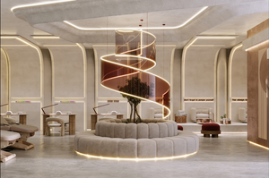 Precio de fábrica, muebles de salón personalizados, salón de belleza, tienda completa personalizada, espejo luminoso de longitud completa - Product Image 3