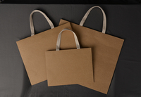Sac de nourriture cadeau kraft durable SML logo personnalisé sac en papier avec poignée en ruban