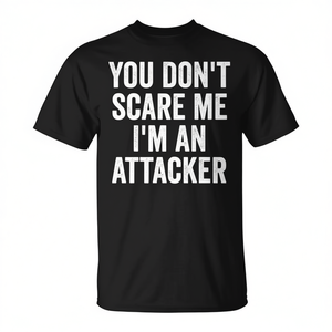 T-shirt Premium « You Don't Scare Me I'm An Attacker Lacrosse Player » - Product Image 2