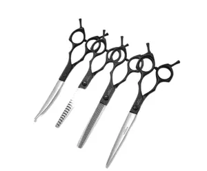 Verzorgingsschaar 6.5-Inch Snijgereedschap Voor Hondenhaar Voor Trimmers Speciale Gebogen Snijtanden Die Haarmagie Knippen