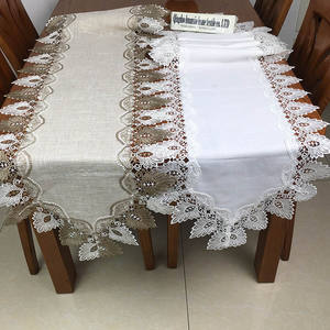 Stile europeo pizzo di natale tavolo <span class=keywords><strong>da</strong></span> pranzo <span class=keywords><strong>runner</strong></span> moderna calda di vendita del merletto stuoia di tabella e <span class=keywords><strong>runner</strong></span> - Product Image 5
