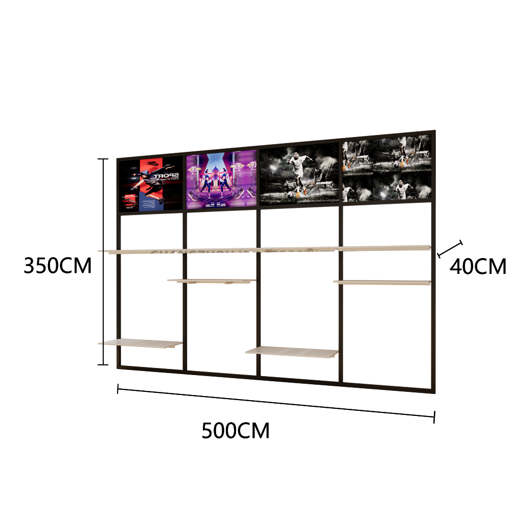 Black+wooden L500*W40*H350CM