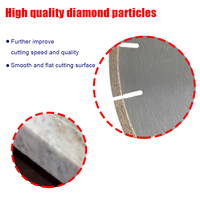 Lame de scie diamantée segmentée silencieuse de 400 mm (16 po) à haute dureté et longue durée de vie pour la découpe de carreaux et dalles de marbre
