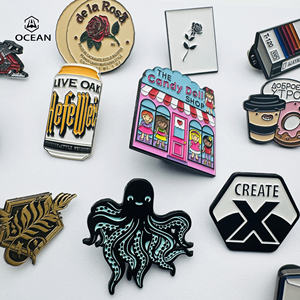 เข็มกลัดโลหะลายสัตว์ พิมพ์ลาย UV เคลือบเงา ดีไซน์ทันสมัย ผลิตในจีน คุณภาพสูง ดีไซน์ตลก - Product Image 4