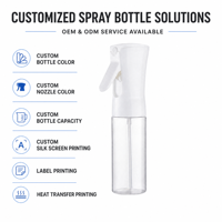 Vente en gros de flacons pulvérisateurs à fine brume rechargeables de 50 ml et 80 ml, atomiseur portable pour les cosmétiques de voyage, le parfum, le nettoyant pour le visage, l'alcool