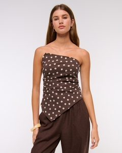 Top Corto LEDUO 2026, Elegante, Sin Tirantes, Fruncido, Sin Mangas, para Uso Diario - Product Image 1