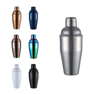 Ensemble de shaker à cocktail 350ml argent Barware outil de mixologie Premium shaker à martini professionnel en acier inoxydable