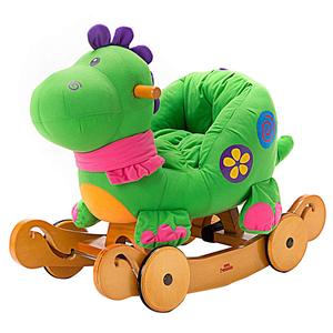 En gros personnaliser mignon ride sur rocker cheval jouets anime en peluche cheval jouet en bois chaise berçante pour bébé - Product Image 2