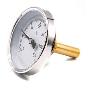 Termômetro Axial Pointer Termômetro 1 / 2 63 mm 0-120 com manga de imersão (63 Mm) - Product Image 3