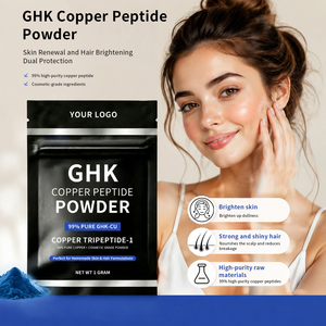 Péptidos de Cobre Azul de Alta Pureza 99% Solubles en Agua, Polvo Anti-Caída del Cabello, Suero DIY Ghk-cu <span class=keywords><strong>para</strong></span> Cuero Cabelludo y Cabello, Cuidado Facial y Capilar - Product Image 6