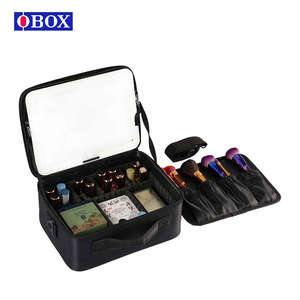 Sac de maquillage Qihui carré, couleur irisée, imperméable, ultra léger, extensible, pour un usage quotidien - Product Image 4