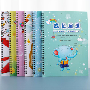 Kindergarten Growth Record <b>Book</b> A4 Spiral Bound Colorful Cover Student Development Journal For Early Learning - Product Image 1