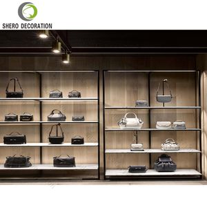 Exhibidores de Pared para Tiendas de Bolsos y Zapatos de Estilo Vintage, Vitrina Duradera para Zapatos con Diseño Interior de Alta Calidad para Exhibición de Bolsos - Product Image 3