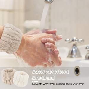 Ensemble de bandeaux et bracelets de spa, bandeaux et bracelets <span class=keywords><strong>pour</strong></span> le lavage du visage, le maquillage, les soins de la peau, accessoires de soins capillaires et cutanés - Product Image 2