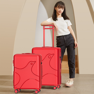 Le migliori <span class=keywords><strong>valigie</strong></span> <span class=keywords><strong>in</strong></span> <span class=keywords><strong>policarbonato</strong></span> materiali <span class=keywords><strong>in</strong></span> foglio bagaglio da viaggio Carry On controllato Hard Shell Trolley rosso set 2 pezzi - Product Image 2