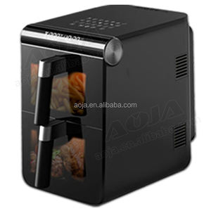 AOJA DoubleStack مقلاة هوائية ذكية بسلة 2-DoubleStack طهي 4 أطعمة في وقت واحد تصميم موفر للمساحة 6L + 6L 12-in-1 مقلاة هوائية - Product Image 1