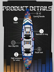 Kayak Inflable de PVC para Dos Personas, Económico, Directo de Fábrica, Marca Skatinger 2026, Kayak de Pesca, Canoa Dropstitch, de China - Product Image 4