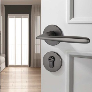 Großhandel Moderne Minimalistische Zinklegierung Türgriffe, Geeignet für Schlafzimmer & Apartments - Product Image 1