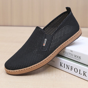 Zapatillas de lona transpirables con malla para hombre, con aumento de altura, vulcanizadas, informales, planas, ¡gran oferta! Zapatos OEM. - Product Image 2