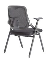Silla de Entrenamiento Ergonómica Plegable de Malla Ajustable para Estudiantes, con Ruedas, para Oficina, Taller y Estudio, Directo de Fábrica