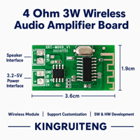 Service d'assemblage de module amplificateur audio sans fil personnalisé 4 ohms 3W PCBA