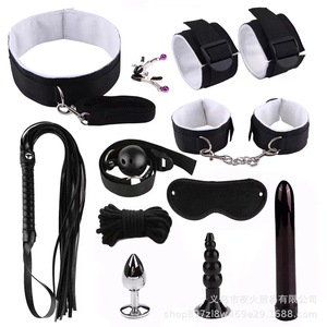 Leopard print plush 7-piece <b>set</b> (11 pieces, 8-piece <b>set</b>) - SM alternative toys, handcuffs, and shackles. Cross-border exclusive - Product Image 5