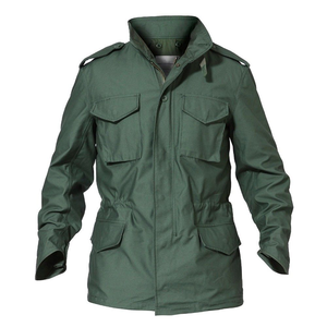 Chaqueta de Motociclista Impermeable y Transpirable para <span class=keywords><strong>Hombre</strong></span>, Talla Grande, Cierre de Cremallera, <span class=keywords><strong>Forro</strong></span> <span class=keywords><strong>Polar</strong></span>, Gruesa, Uniforme M65, Venta al Por Mayor - Product Image 4