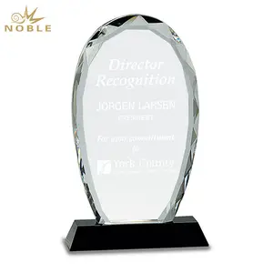 Noble Manufacturer Crystal Glass Ornaments Achievement Trophy Award Custom Logo Business Gift Hand Craft