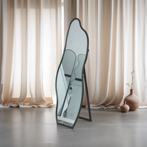 Espejo de pie y de pared irregular ondulado dorado al por mayor, espejo de cuerpo entero para decoración del hogar y dormitorio - Product Image 4