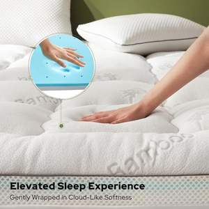 แผ่นรองกันกระแทกเตียง BEDLORE ขนาด 4 นิ้ว สำหรับเตียงควีนไซส์ ดีไซน์ 2-in-1 แบบสองชั้น (เจล 2 นิ้ว + ผ้าคลุมแบบนุ่ม 2 นิ้ว) ช่วยลดแรงกดทับ บรรเทาอาการปวด<span class=keywords><strong>หลัง</strong></span> - Product Image 4