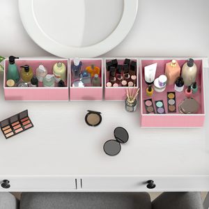 Set of <b>6</b> Underwear <b>Drawer</b> Dividers for Undergarment Bra Panty Sock Fabric Closet Organizers and Storage - Product Image 5