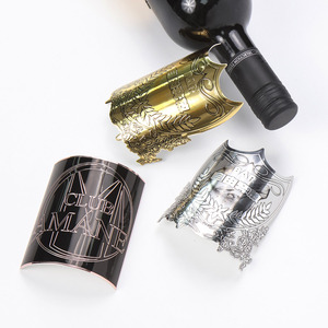 Bespoke Crystal Drip Perfume Bottle <b>Labels</b> High Gloss Aluminum Metal Stickers for Cosmetic Branding - Product Image 6
