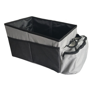 <span class=keywords><strong>2025</strong></span> Nieuwe Stijl Opvouwbare Auto Opbergdoos Met Geïsoleerde Flessenhouders En Mesh Zijvakken Multi-Compartimenten <span class=keywords><strong>Organizer</strong></span> - Product Image 3