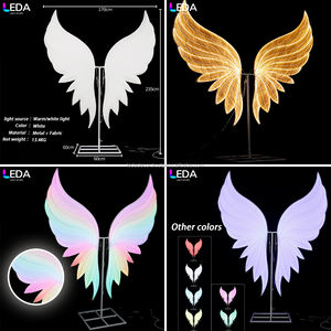 LEDA alas de Ángel brillantes decoración de recepción de boda alas de Ángel telón de fondo decoración de iluminación para fiesta de boda - Product Image 5