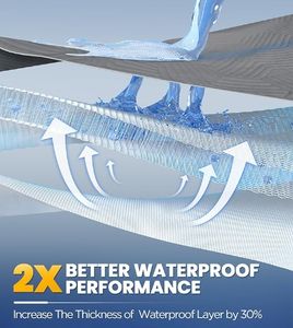Водонепроницаемый 3D воздушный матрас Топпер дышащий Ультра мягкий охлаждающий матрас протектор глубокий карман наматрасник - Product Image 2