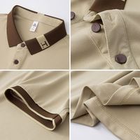 Uniformes de restaurant modernes à compression pour serveurs et serveuses, chemise de golf à revers et manches courtes, design uniforme d'hôtel