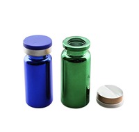 Flacon d'échantillon en verre vide jetable avec bouchon à vis, transparent ou ambré, pour stockage de liquides en laboratoire